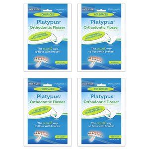 Qty (120) Platypus Orthodontic Flosser Floss Picks For Braces